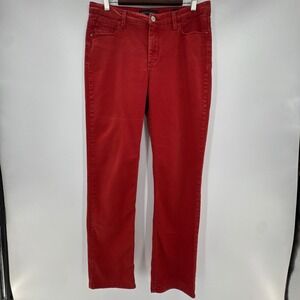 Lee Platinum Label Straight Jeans Womens 33x31 Red Denim Classic Fit High Rise